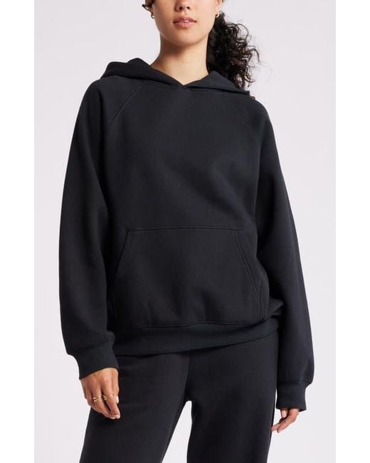 BP. Black Fleece Detail Oversize Raglan Hoodie