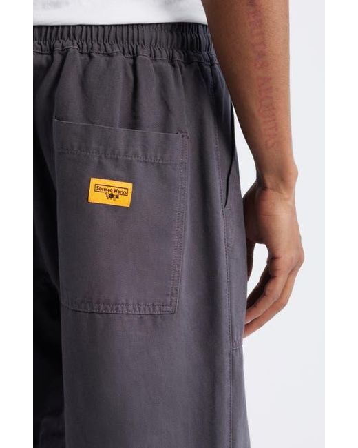 Service Works Blue Cotton Canvas Chef Pants for men