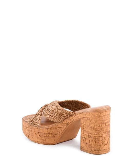 Seychelles Brown Adorned Platform Sandal