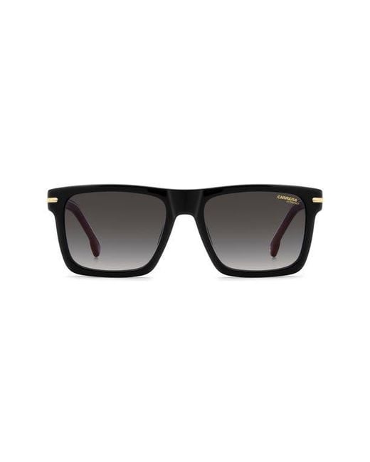 Carrera Black 55Mm Gradient Rectangular Flat Top Sunglasses for men