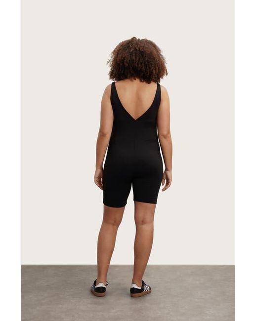 Nom Maternity Black Stretch & Support Maternity Romper