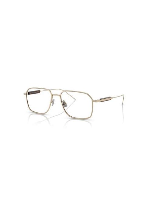 Brunello Cucinelli Metallic 54Mm Rectangle Optical Glasses for men