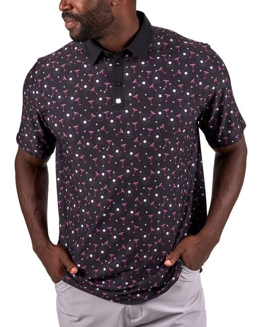Black Clover Blue Liquid Luck Polo for men