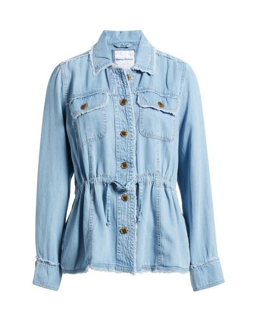 Tommy Bahama Blue Chambray Utility Jacket