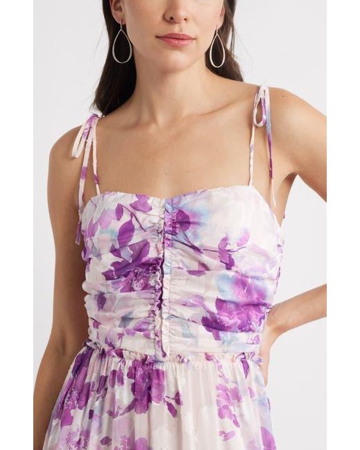 metallic maxi dresses Emerie Sleeveless Metallic Maxi