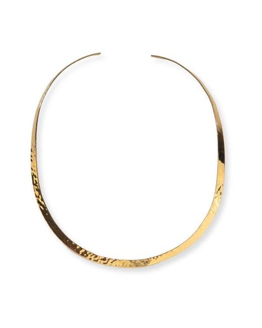 Argento Vivo White Hammered Collar Necklace