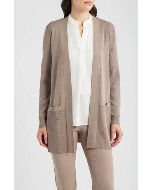 Anne Klein Multicolor Open Front Cardigan