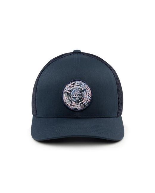 Travis Mathew Blue The Patch Floral Baseball Cap for men
