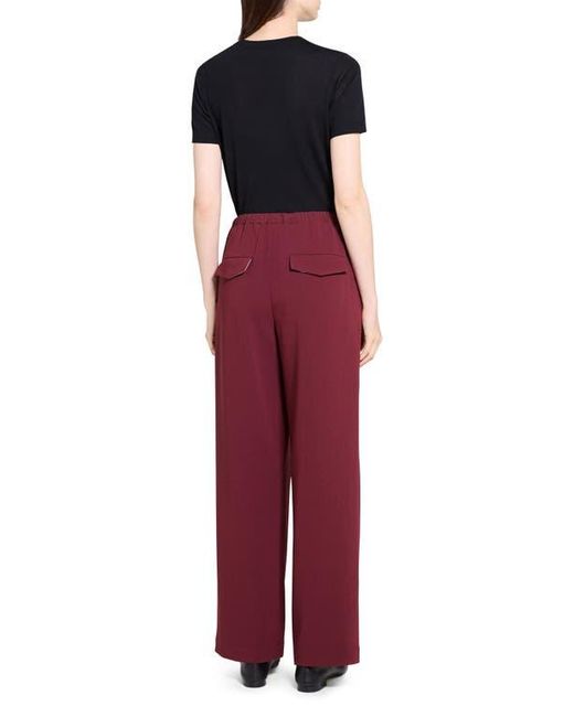 Theory Red Drawstring Pants