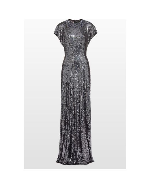 Jenny Packham Gray Odisha Sequinned Gown