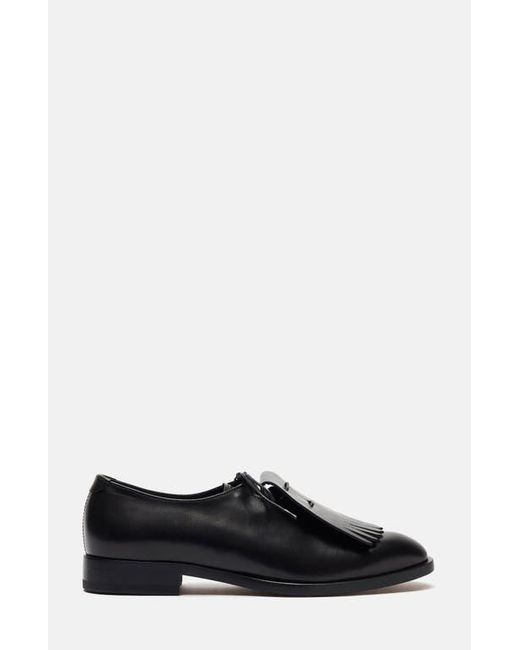 Scarosso Black Ester Monk Strap Shoes