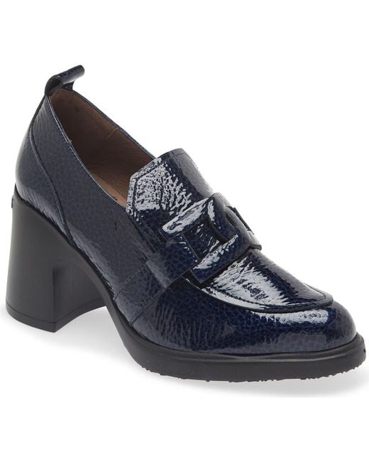 Wonders Blue Loafer Pump