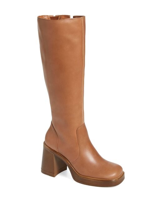Steve Madden Fanatik Knee High Boot in Brown Lyst