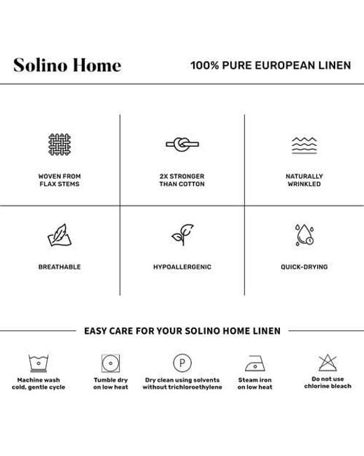 Solino Home Gray Linen Table Runner