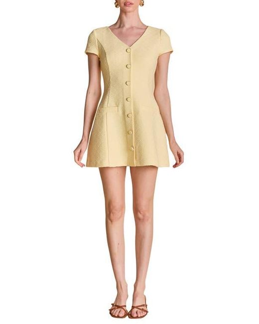 Endless Rose Natural Tweed A-Line Minidress