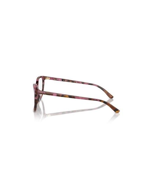 Michael Kors Brown 55Mm Rectangle Optical Glasses