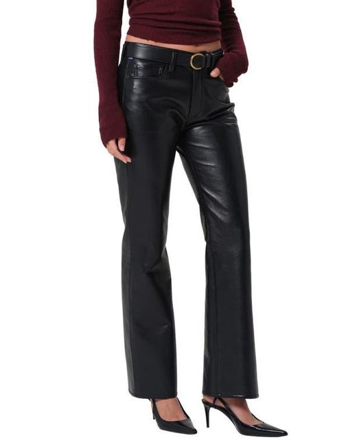 Citizens of Humanity Black Genova Coated Low Rise Bootcut Jeans