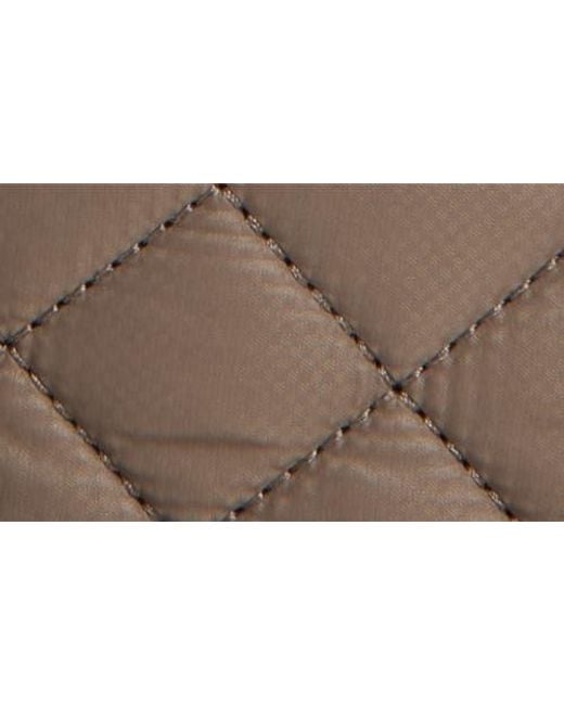 MZ Wallace Brown Mini Crosby Sienna Quilted Nylon Shoulder Bag