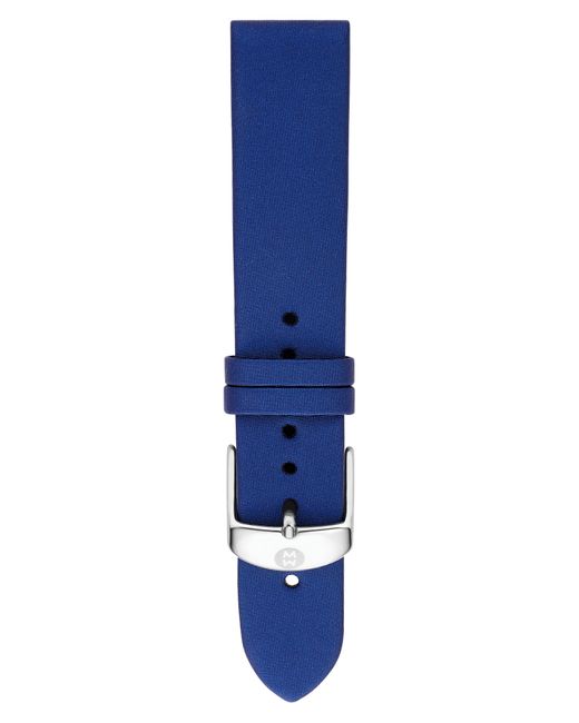 Michele Blue 18mm Satin Watch Strap