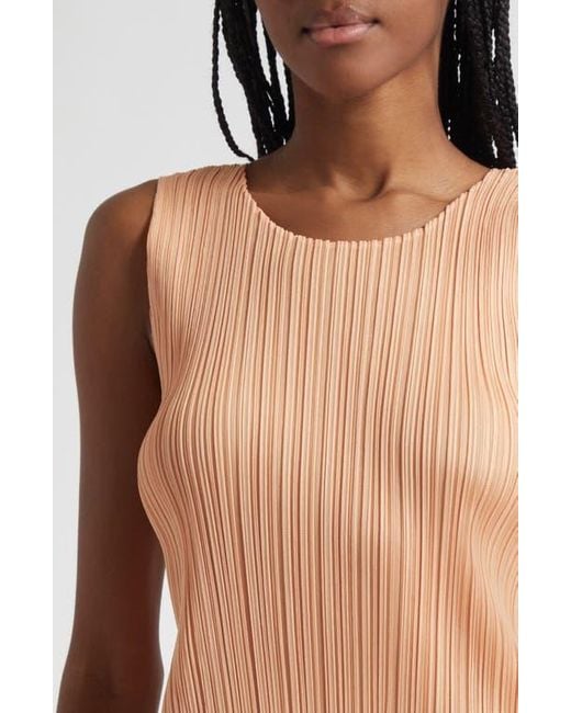 Pleats Please Issey Miyake Natural Monthly Colors August Pleated Shell