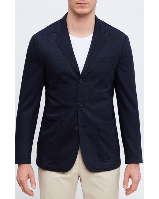 Emanuel Berg Blue Premium Stretch Jersey Blazer for men