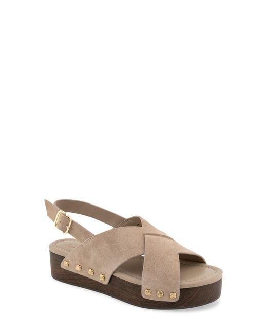 Splendid Brown Quintana Platform Slingback Sandal