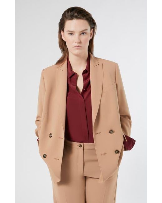 Marina Rinaldi Natural Fox Double Breasted Jacket