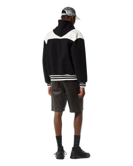 MCM Black Munchen Ponte Varsity Jacket for men