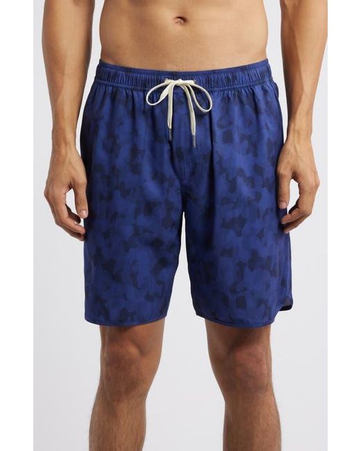 Fair Harbor Blue The Anchor Swim Trunks for men