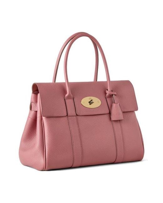 Mulberry Pink Bayswater Leather Satchel