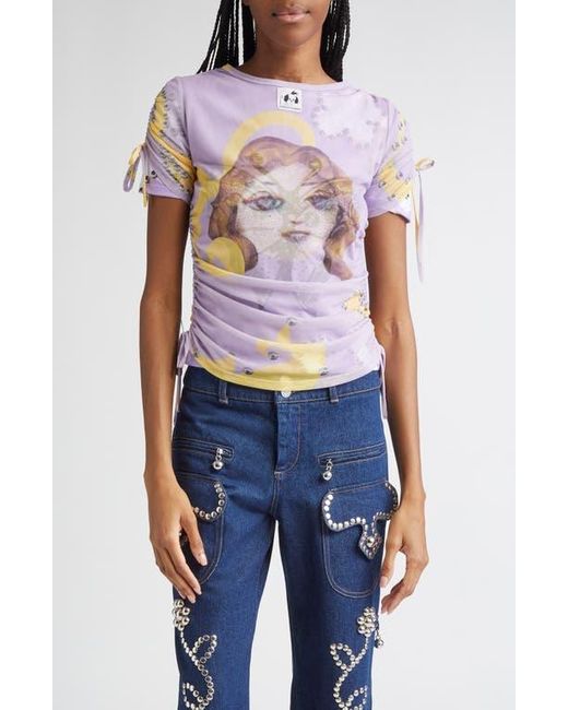 Chopova Lowena Ballast Short Sleeve Jersey & Mesh Top in