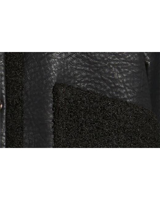 Rails Black Dria Faux Leather & Faux Shearling Jacket