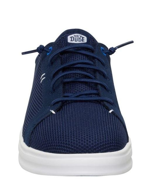 HeyDude Blue Paul Pro Low Top Slip-On Sneaker for men