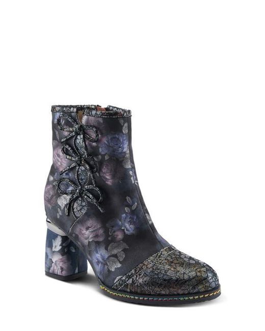 Spring Step Black Carre Cap Toe Bootie