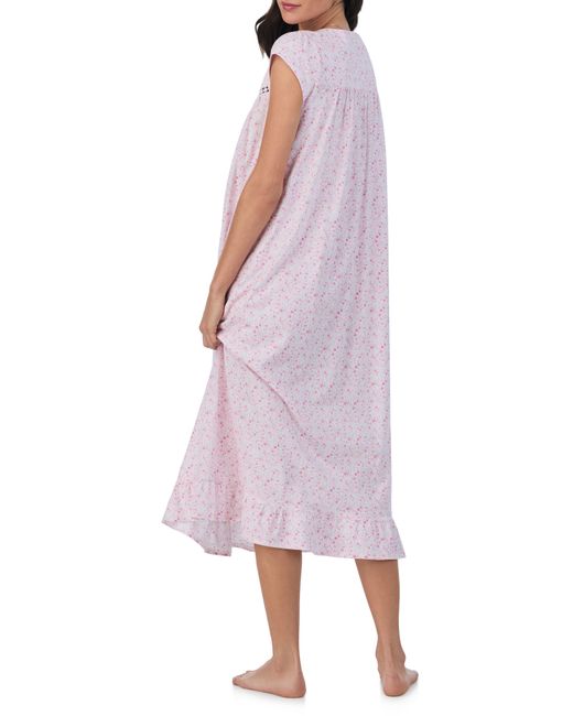 Eileen West Pink Cap Sleeve Cotton Nightgown