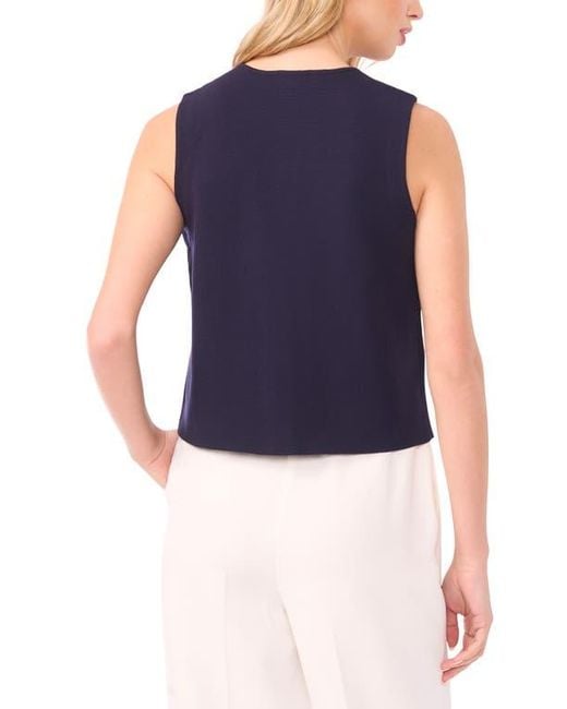 Halogen® Blue Knit Vest