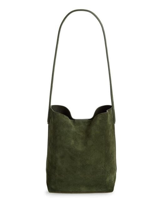 Mansur Gavriel Green Small Everyday Cabas Suede Hobo Bag