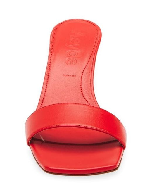 Aeyde Red Ilvy Slide Sandal