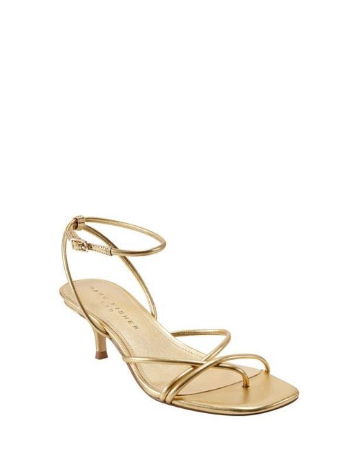 Marc Fisher Metallic Ballen Strappy Sandal