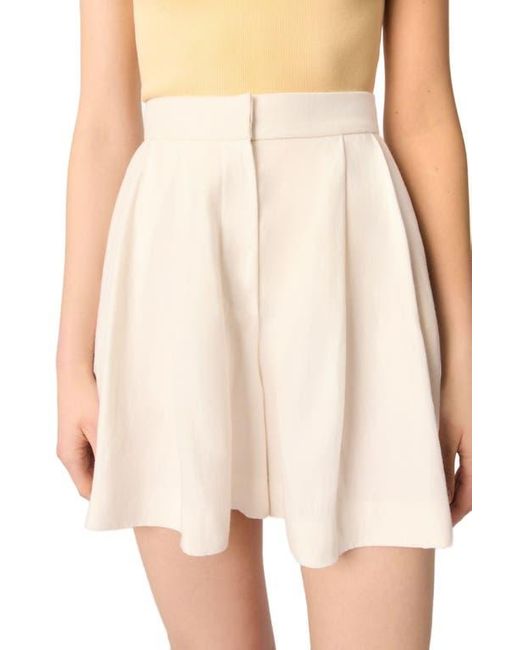 Maje White Flowing Shorts