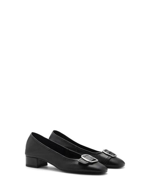 Mango Black Buckle Pump