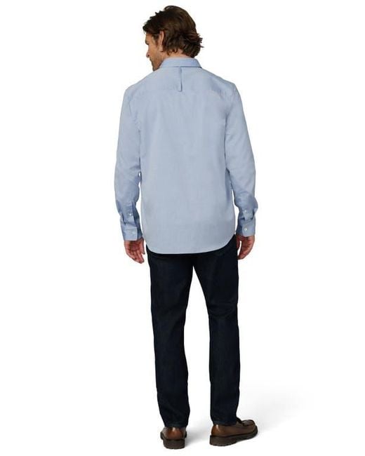 Joe's Jeans Blue The Grant Monogram Button-Up Shirt for men