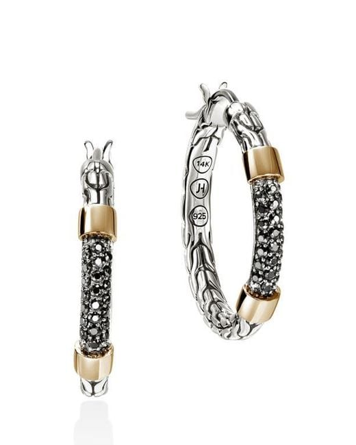 John Hardy Multicolor Jh Essentials Pavé Hoop Earrings
