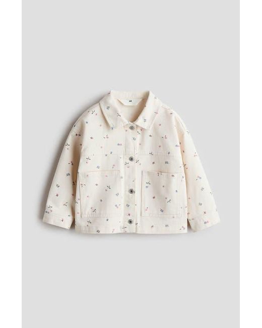 H&M Natural Patterned Twill Jacket