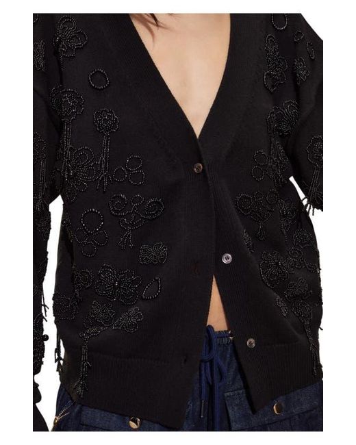 Cynthia Rowley Black Paloma Boyfriend Cardigan