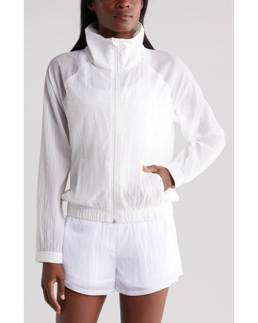 Zella White Expression Sheer Jacket