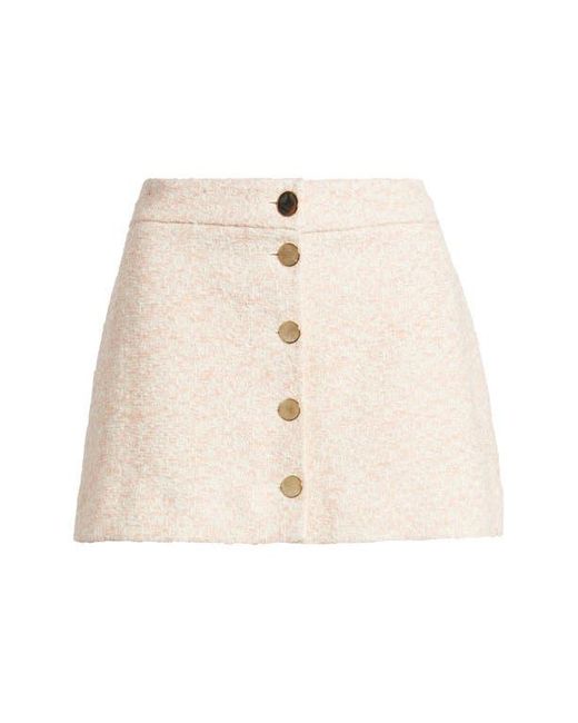 FRAME Natural The Tweed Miniskirt