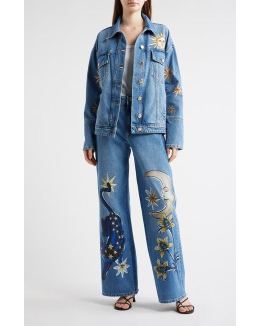 Farm Rio Blue Mistical Jacket