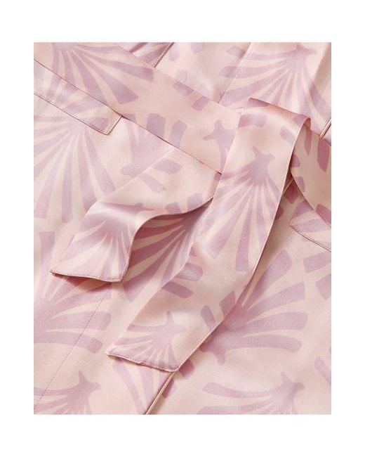 Petite Plume Pink Silk Robe