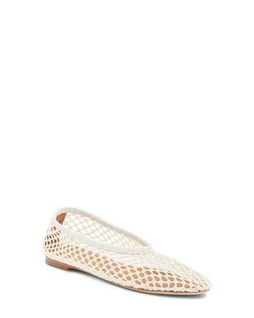 Staud Natural Alba Ballet Flat